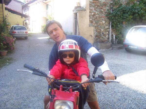 Con Mio Figlio Sul Mitico Fantic Trial 200